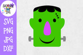 Frankenstein Face SVG - Halloween SVG